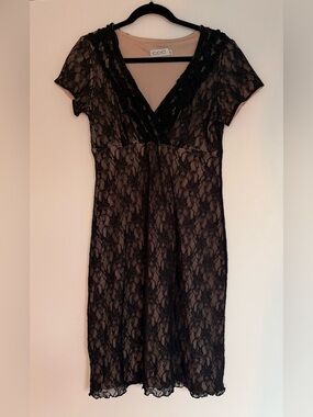 CDC Vintage Y2K Black Lace Dress